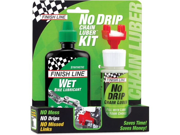 FINISH LINE No Drip Chain Luber Combo (4oz Wet Lube + No Drip Chain Luber) click to zoom image