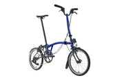 BROMPTON P-Line - 4 Speed - High Handlebar - Premium Colours  Bolt Blue Lacquer  click to zoom image