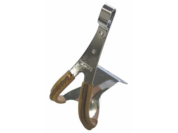 MKS Steel Toe Clips With Leather Medium click to zoom image