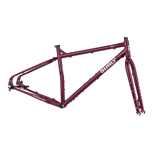 SURLY Ogre Frameset 29er, Off Road/Touring, Butted 4130 Cr-Mo inc Cr-Mo Fork. 145mm DO Purple click to zoom image