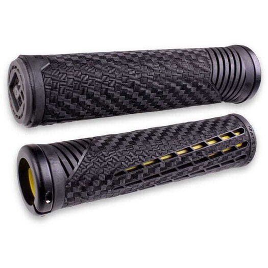 ODI CF BMX / MTB Lock On Grips 135mm - Black / Yellow click to zoom image
