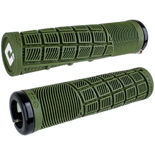 ODI Reflex MTB Lock On Grips 135mm - Army Green click to zoom image
