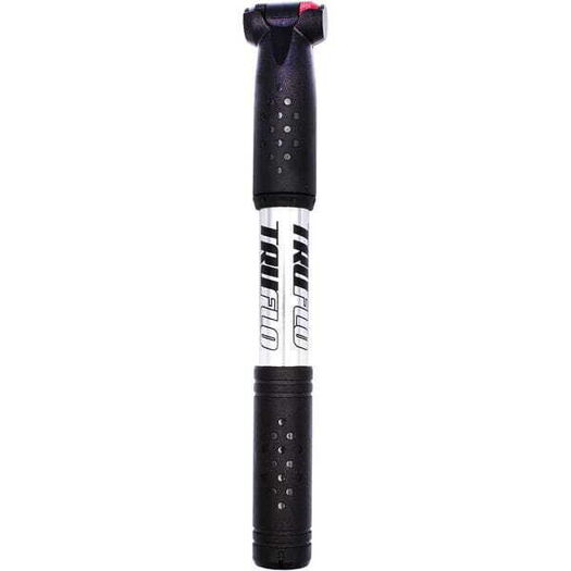 TRUFLO Micro 4 mini pump, flexi head for presta and schrader. Silver and black click to zoom image