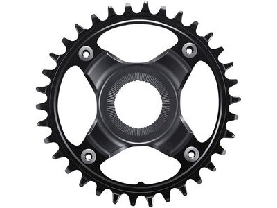SHIMANO STEPS SM-CRE80-12-B chainring, 36T for chainline 53 mm, without chainguard, black 