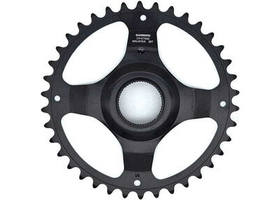 SHIMANO STEPS CR-ET600 chainring, 38T without chain guard, for chain line 50 mm, silver 