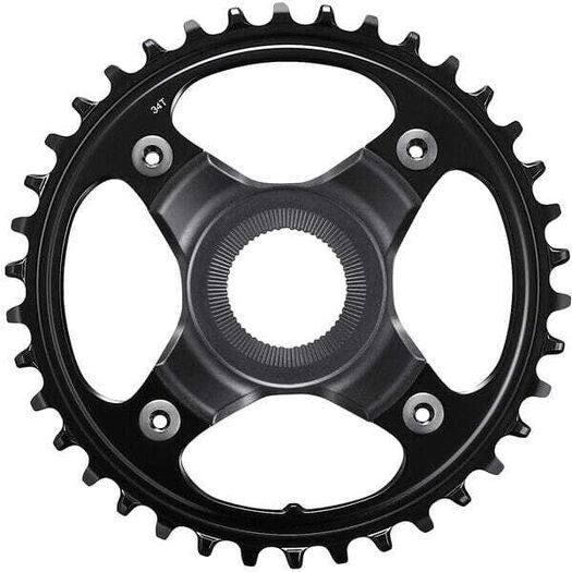 SHIMANO STEPS SM-CRE80-12-B chainring, 12-speed, 34T without chain guard, for chain line 55 mm click to zoom image