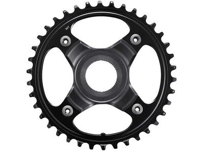 SHIMANO STEPS SM-CRE80-12-B chainring, 12-speed, 34T without chain guard, for chain line 55 mm 