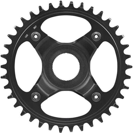 SHIMANO STEPS SM-CRE80-12-B chainring, 12-speed, 38T without chain guard, for chain line 55 mm click to zoom image