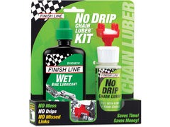 FINISH LINE No Drip Chain Luber Combo (4oz Wet Lube + No Drip Chain Luber)