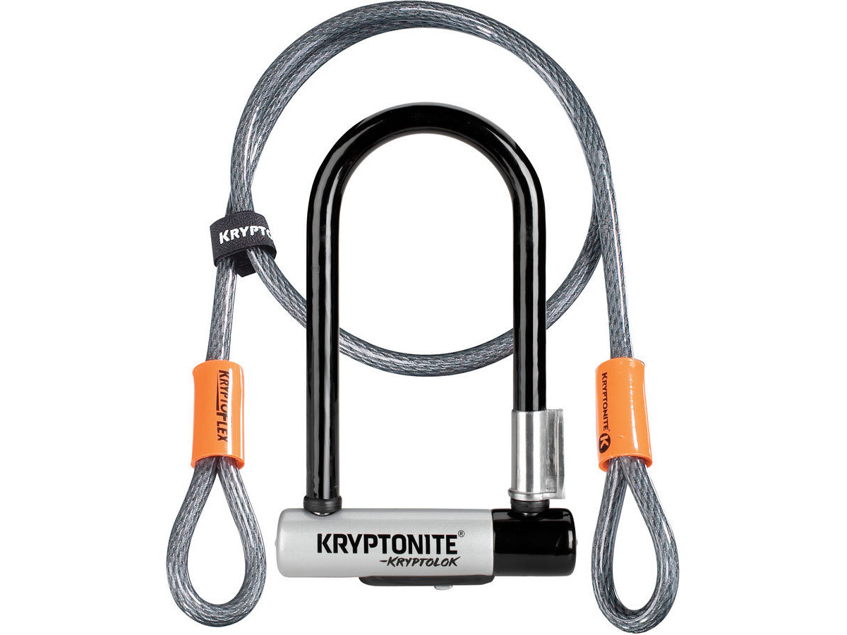 KRYPTONITE Kryptolok Mini-7 w/ Flex Cable & Flexframe Bracket click to zoom image