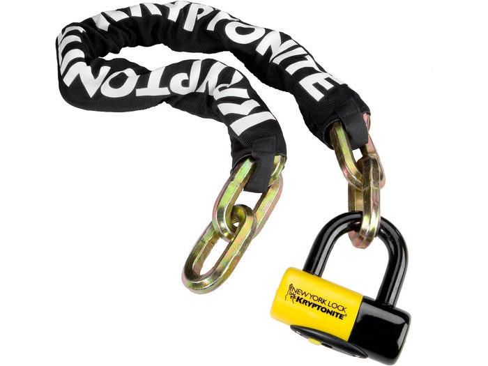 KRYPTONITE New York Fahgettaboudit Chain and NY Disc Lock 100 cm click to zoom image