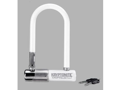 KRYPTONITE KryptoLok Series 2 Mini - with FlexFrame U-bracket Limited Edition  White  click to zoom image
