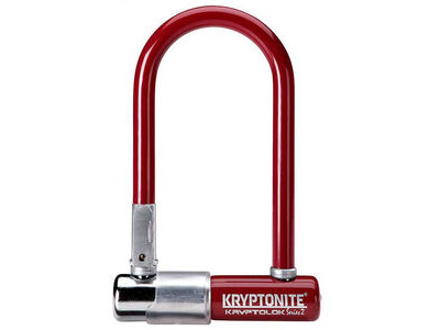 KRYPTONITE KryptoLok Series 2 Mini - with FlexFrame U-bracket Limited Edition  Red  click to zoom image