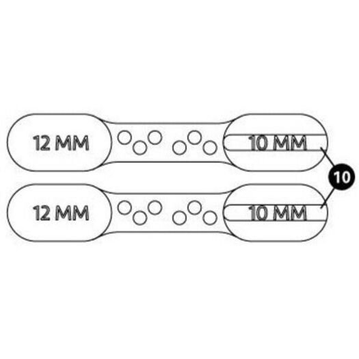 PARK 2581-2 10/12 mm Brake bleed block for BKM and BKD click to zoom image