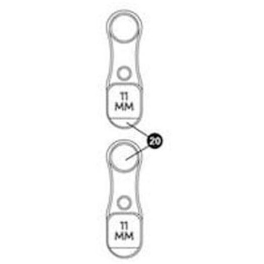 PARK 2615-2 11mm Brake bleed block BKM-1.2 and BKD-1.2 click to zoom image