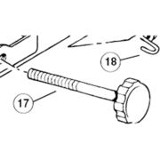 PARK 217S TS2/6 Stand knob and shaft