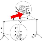 PARK 929-ES - Top Tube Quick Release Assembly for ES-1 & ES-2