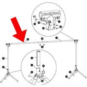 PARK 939-ES - Top Tube Assembly for ES-1 & ES-2