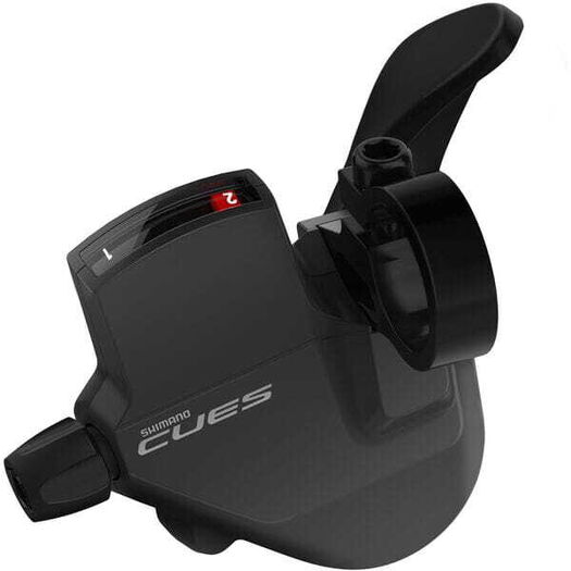 SHIMANO SL-U4000 CUES shift lever, left hand, 2-speed, with gear display click to zoom image