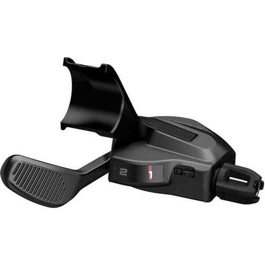 SHIMANO SL-U8000 CUES shift lever, left hand, I-spec-II, 2-speed, with gear display click to zoom image
