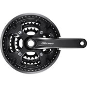 SHIMANO FC-T6010 Deore 10-speed chainset, 48/36/26T, with chainguard, black, 170mm