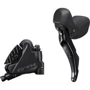 SHIMANO ST-RX400 GRX 2-speed STI bled with BR-RX400 flat mount calliper, left rear