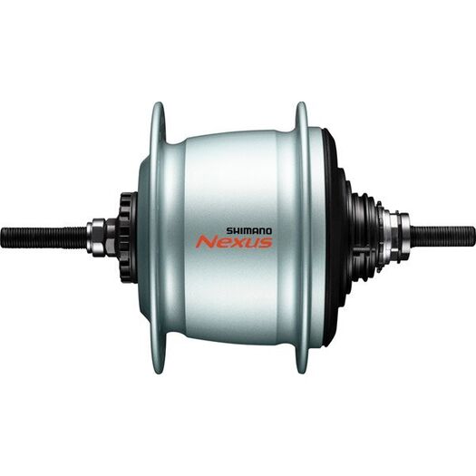 SHIMANO SG-C6001-8R 8-speed internal hub for roller brake, 132x184 mm, 36h, silver click to zoom image