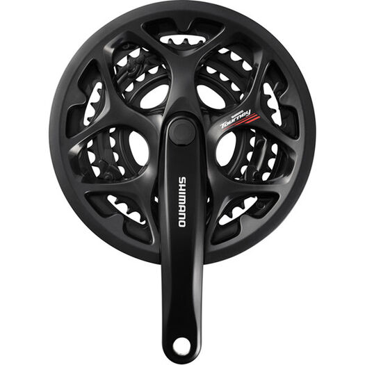 SHIMANO FC-A073 square taper triple chainset 7/8speed, 50/39/30T 170mm click to zoom image
