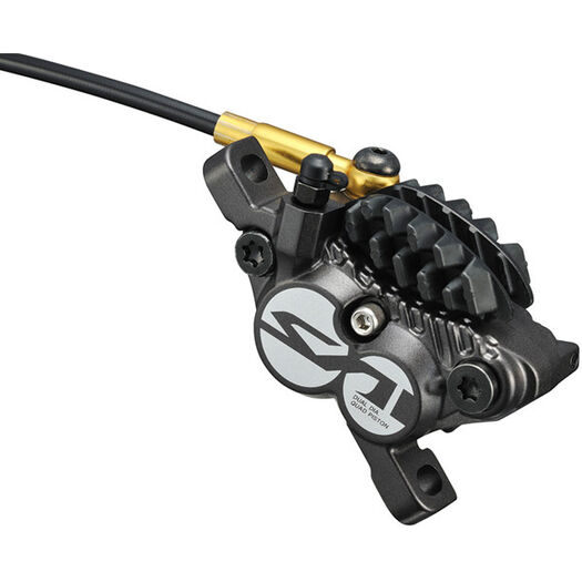 SHIMANO Saint M820 4-piston calliper, post mount, for front or rear click to zoom image