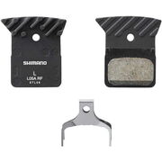 SHIMANO L05A-RF disc pads & spring, alloy back with cooling fins, resin