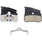 SHIMANO N04C disc pads & spring, alloy/stainless back with cooling fins, metal sintered