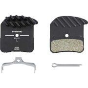 SHIMANO H03A disc pads & spring, alloy back with cooling fins, resin