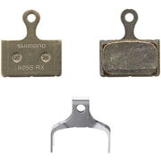 SHIMANO K05S-RX disc pads & spring, steel back, resin