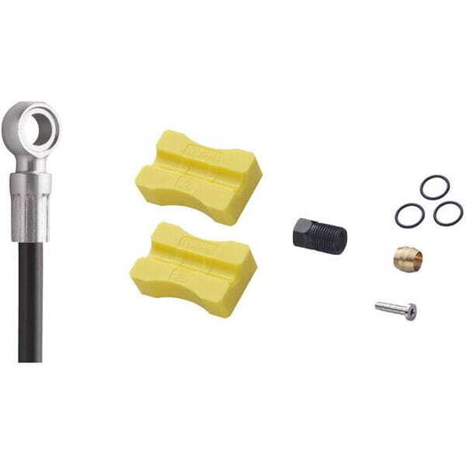 SHIMANO SM-BH90 XTR M9000/M9020 disc brake cuttable hose, front, black click to zoom image