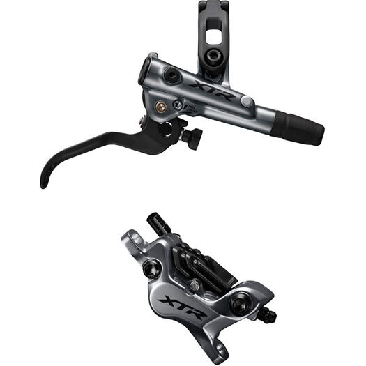SHIMANO BR-M9120 XTR bled I-spec-EV ready brake lever/Post mount 4 pot calliper, front click to zoom image