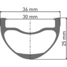 DT SWISS HXC 1501 wheel, 30 mm rim, 15 x 110 mm BOOST axle, 29 inch front click to zoom image