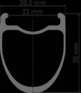 DT SWISS ERC 1400 SPLINE disc brake wheel, carbon clincher 35 x 22 mm, front click to zoom image