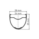 DT SWISS GR 1600 SPLINE disc brake wheel, clincher 25 x 24 mm, 650B rear, SRAM XDR click to zoom image