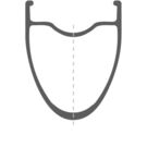 DT SWISS A 1800 SPLINE disc brake wheel, clincher 30 x 20 mm, front click to zoom image