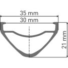 DT SWISS F 1900 wheel, 30 mm rim, 110 x 20 mm BOOST axle, 29 inch front click to zoom image