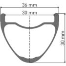 DT SWISS XMC 1200 wheel, 30 mm Carbon rim, BOOST axle, 29 inch front click to zoom image